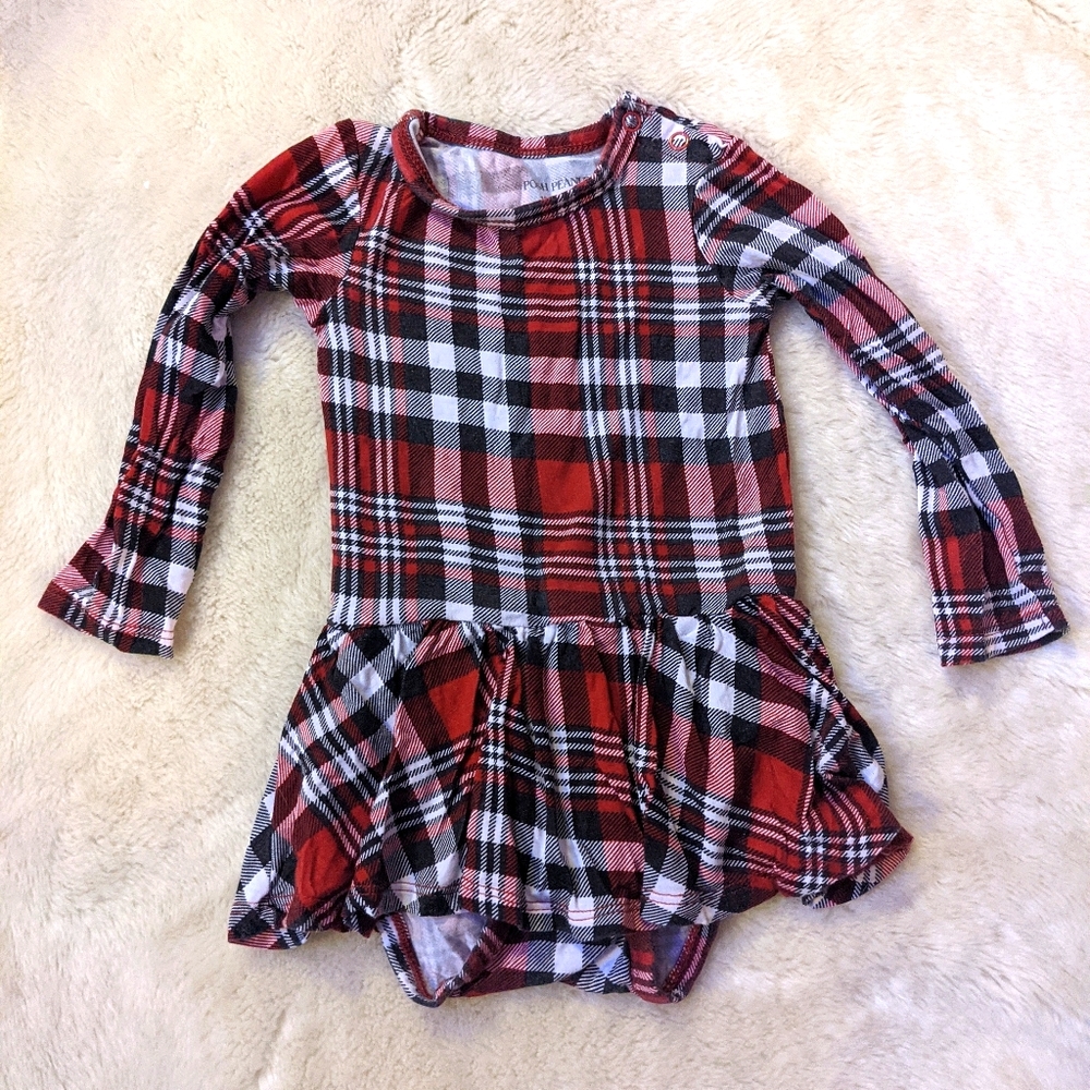 Posh Peanut Long Sleeve Twirl Skirt Bodysuit